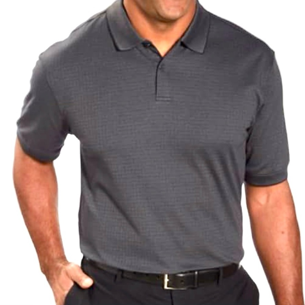 Hudson River Men's Heritage Classics Dark Gray/Navy Polo